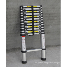 EN131 Aluminum Telescopic ladder with finger safety tap